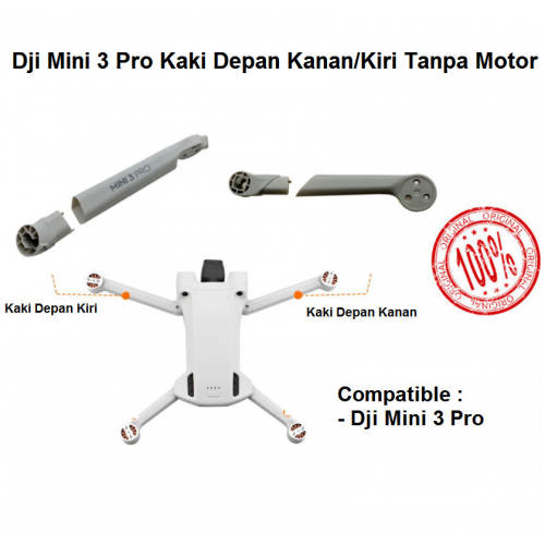 Dji Mini 3 Pro Kaki Depan Kanan Kiri (Tanpa Motor) - Front Arm Shell